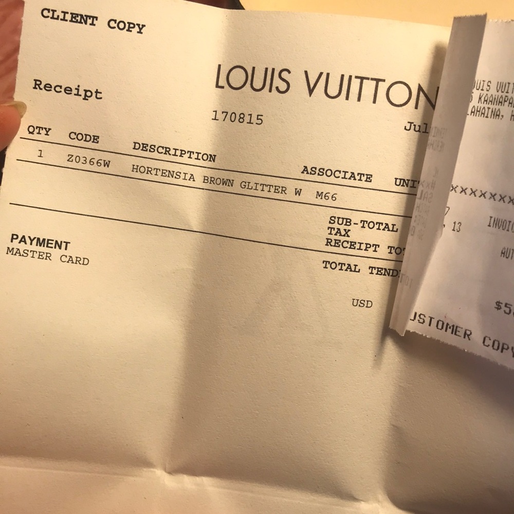 Hortensia Brown Glitter Louis Vuitton Vintage - Picture 6 of 6